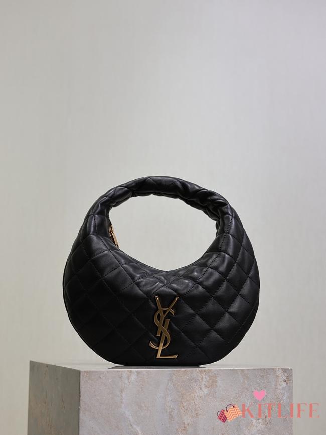 Kitlife Saint Laurent Icarino In Black Quilted Nappa Bag 851689 17x13x3cm - 1