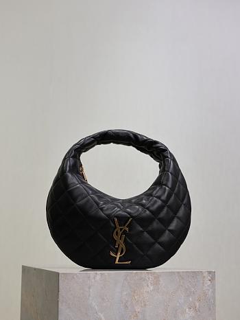 Kitlife Saint Laurent Icarino In Black Quilted Nappa Bag 851689 17x13x3cm