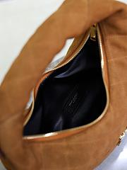 Kitlife Saint Laurent Icarino In Brown Quilted Suede Bag 851689 17x13cmx3cm - 6