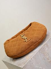 Kitlife Saint Laurent Icarino In Brown Quilted Suede Bag 851689 17x13cmx3cm - 4