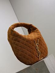 Kitlife Saint Laurent Icarino In Brown Quilted Suede Bag 698652 42x30x4cm - 5