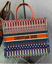 Kitlife Dior Striped Canvas Tote Bag Multicolor 42x18x35cm - 1
