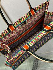 Kitlife Dior Striped Canvas Tote Bag Multicolor 42x18x35cm - 4