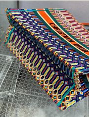 Kitlife Dior Striped Canvas Tote Bag Multicolor 42x18x35cm - 3