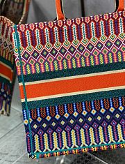 Kitlife Dior Striped Canvas Tote Bag Multicolor 42x18x35cm - 2