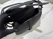 Kitlife Dior Saddle Bag with Strap Black Ultramatte Calfskin M9001 25.5x20x6.5cm - 4