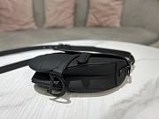 Kitlife Dior Saddle Bag with Strap Black Ultramatte Calfskin M9001 25.5x20x6.5cm - 3