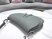 Kitlife Dior Saddle Bag with Strap Grey Ultramatte Calfskin M9001 25.5x20x6.5cm - 5