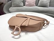 Kitlife Dior Saddle Bag with Strap Pink Ultramatte Calfskin M9001 25.5x20x6.5cm - 3