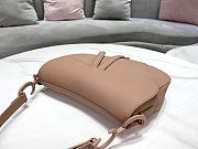 Kitlife Dior Saddle Bag with Strap Pink Ultramatte Calfskin M9001 25.5x20x6.5cm - 4