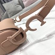 Kitlife Dior Saddle Bag with Strap Pink Ultramatte Calfskin M9001 25.5x20x6.5cm - 5