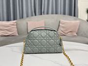 Kitlife Dior D-Cosy Mini Shell Bag Grey 21x12.5x8cm - 6