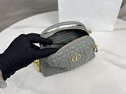Kitlife Dior D-Cosy Mini Shell Bag Grey 21x12.5x8cm - 5