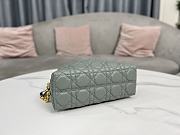 Kitlife Dior D-Cosy Mini Shell Bag Grey 21x12.5x8cm - 4
