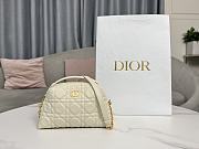 Kitlife Dior D-Cosy Mini Shell Bag White 21x12.5x8cm - 1