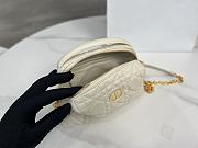 Kitlife Dior D-Cosy Mini Shell Bag White 21x12.5x8cm - 6