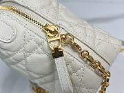 Kitlife Dior D-Cosy Mini Shell Bag White 21x12.5x8cm - 4