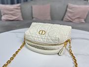 Kitlife Dior D-Cosy Mini Shell Bag White 21x12.5x8cm - 5