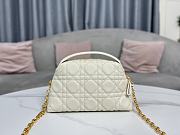 Kitlife Dior D-Cosy Mini Shell Bag White 21x12.5x8cm - 3