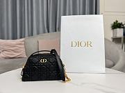 Kitlife Dior D-Cosy Mini Shell Bag Black 21x12.5x8cm - 1