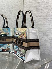 Kitlife Dior Souvenir Medium Portofino Natural Raffia And Multicolor Book Tote 36x18x28cm  - 5