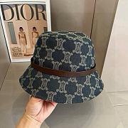 Kitlife Celine Denim Black CE Printed Bucket Hat - 6