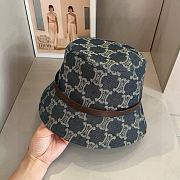 Kitlife Celine Denim Black CE Printed Bucket Hat - 4