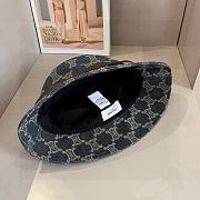 Kitlife Celine Denim Black CE Printed Bucket Hat - 2