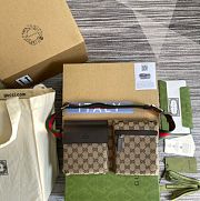 Kitlife Gucci Waist Bag GG Canvas Brown Beige 28566 29x16.5x2.5cm - 1