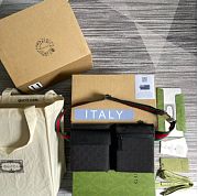 Kitlife Gucci Waist Bag GG Canvas Black 28566 29x16.5x2.5cm - 1