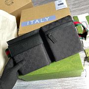 Kitlife Gucci Waist Bag GG Canvas Black 28566 29x16.5x2.5cm - 5
