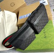 Kitlife Gucci Waist Bag GG Canvas Black 28566 29x16.5x2.5cm - 3