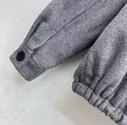 Kitlife Miu Miu Double Cashmere Blouson Jacket Grey - 3