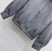 Kitlife Miu Miu Double Cashmere Blouson Jacket Grey - 4