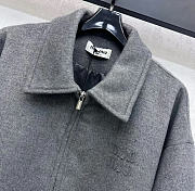 Kitlife Miu Miu Double Cashmere Blouson Jacket Grey - 5
