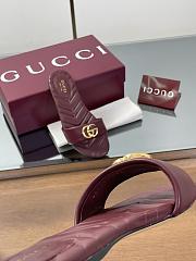 Kitlife Gucci GG Matelassé Slides Burgundy - 6