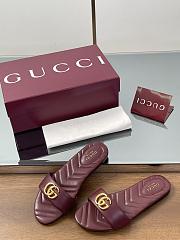 Kitlife Gucci GG Matelassé Slides Burgundy - 5