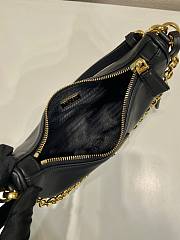 Kitlife Prada Re-Edition Black Leather Mini Bag 1BC204 18x22x6cm - 2