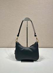 Kitlife Prada Re-Edition Black Leather Mini Bag 1BC204 18x22x6cm - 5