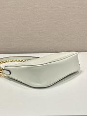 Kitlife Prada Re-Edition White Leather Mini Bag 1BC204 18x22x6cm - 4