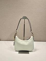 Kitlife Prada Re-Edition White Leather Mini Bag 1BC204 18x22x6cm - 6