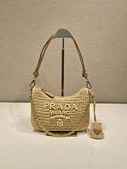 Kitlife Prada Re-edition Natual Crochet Mini Bag 1BC204 18x22x6cm - 1