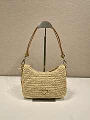 Kitlife Prada Re-edition Natual Crochet Mini Bag 1BC204 18x22x6cm - 6
