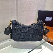 Kitlife Prada Re-Edition 2005 Crochet Bag Black 1BH204 18x22x6cm - 2