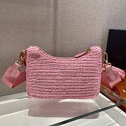 Kitlife Prada Re-Edition 2005 Crochet Bag Pink 1BH204 18x22x6cm - 4