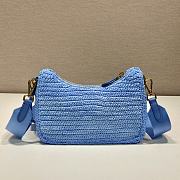 Kitlife Prada Re-Edition 2005 Crochet Bag Blue 1BH204 18x22x6cm - 5