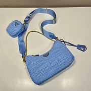Kitlife Prada Re-Edition 2005 Crochet Bag Blue 1BH204 18x22x6cm - 6
