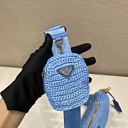 Kitlife Prada Re-Edition 2005 Crochet Bag Blue 1BH204 18x22x6cm - 3