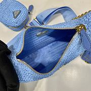 Kitlife Prada Re-Edition 2005 Crochet Bag Blue 1BH204 18x22x6cm - 2