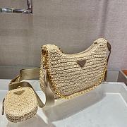 Kitlife Prada Re-Edition 2005 Crochet Bag Beige 1BH204 18x22x6cm - 2